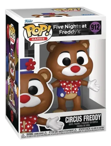 Compatível Original Boneco Funko Pop Five Nigths Freddy - Circus Freddy # 912