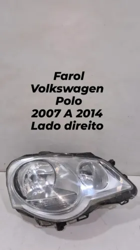 Farol Volkswagen Polo 2007 2008 2009 2010 2011 2012 2013 2014 Lado Direito
