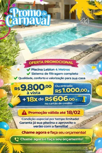 Piscina de fibra 4 metros