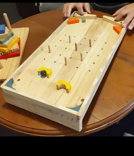 Jogo pimball modulável_jogo clássico em versão tabuleiro em madeira! NOVO.