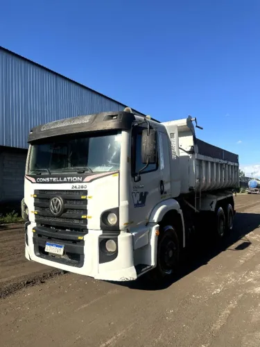 Caminhão Basculante VW Constellation 24.280 6x2 2020 Truck