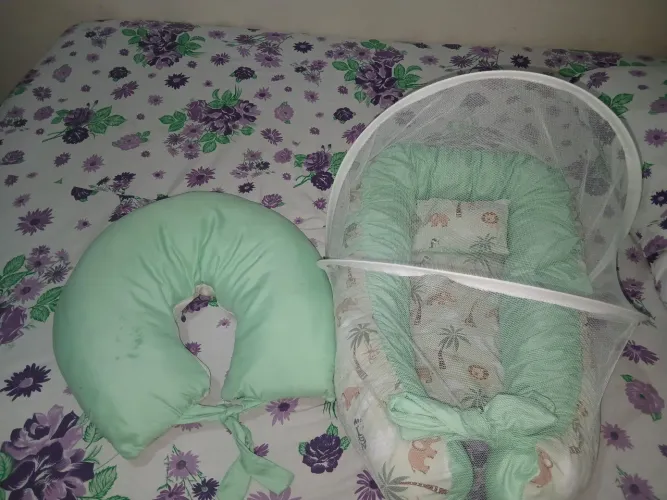 kit ninho e almofada amamentaçao