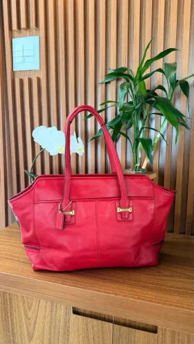 Bolsa Coach vermelha perfeita
