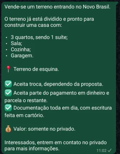 Casa estava construído poucas coisas para fazer