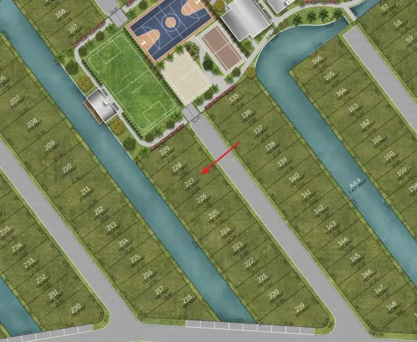Terreno com vista para lago no Blue Condomínio Club - Biguaçu