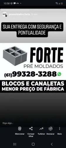 BLOCOS E CANALETAS DE CONCRETO 