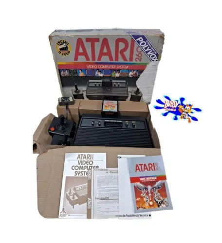 Atari 2600 polyvox na caixa único dono 