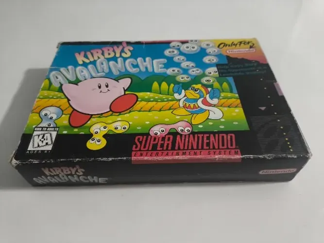 Kirby's Avalanche Super Nintendo | Completo com Caixa, Manual e Panfletos | Colecionador