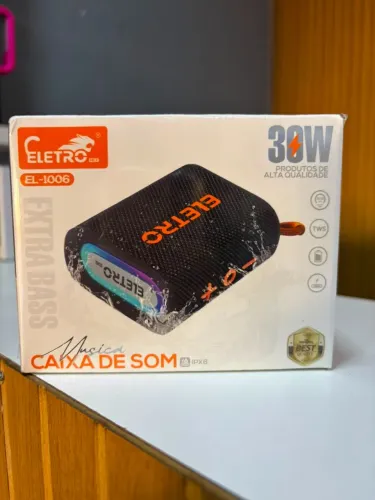 Caixa de Som Bluetooth Eletro EL-1006 30W RGB IPX6