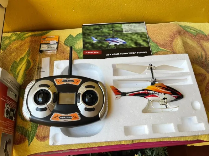 Helicóptero RC Nine Eagles Draco 4CH 2.4GHz - Na Caixa Completo