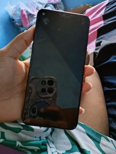 Celular queimado a tela
