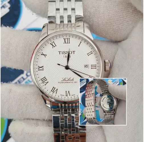 RELÓGIO TISSOT LÊ LOCLE AUTOMÁTICO FUNDO BRANCO