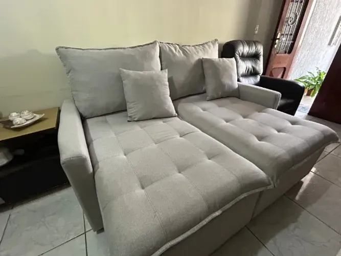Sofá Cinza (Seminovo)
