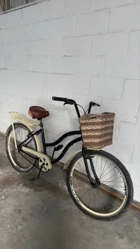 Bike Aro 26 Retrô com Cesto 