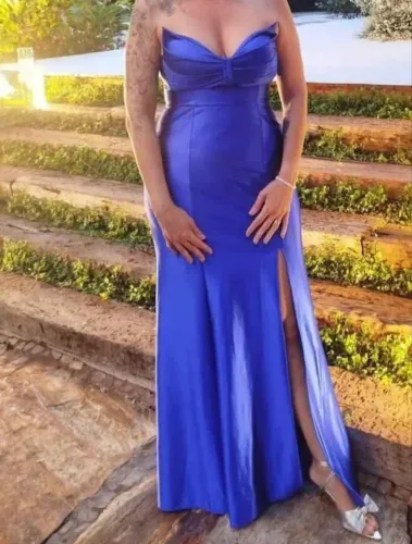 Vestido de festa Azul