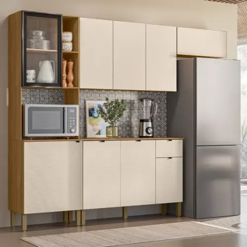Cozinha Vert Plus Completa 4 Peças 9 Portas 1 Gaveta Kits Parana