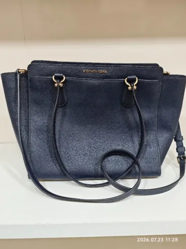 Vendo Bolsa Michael Kors Dee Dee Medium Tote original, couro Saffiano azul-marinho