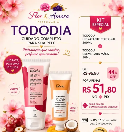 Tododia Hidratante +Creme para as Mãos