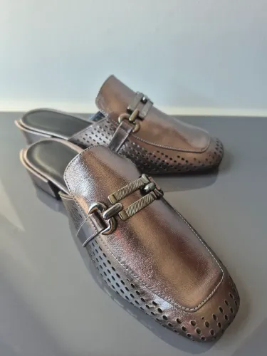 Sapato mule de foro legítimo 