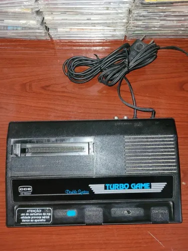 VÍDEO GAME TURBO GAME ORIGINAL 1989 NUNCA ABERTO SEM CONTROLES FUNCIONANDO PERFEITAMENTE.