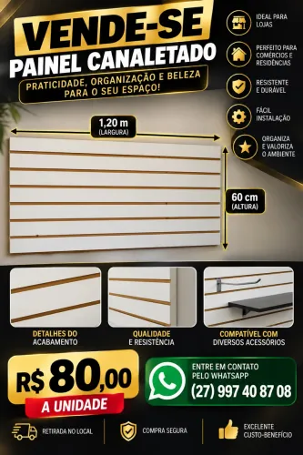 Painel canelado