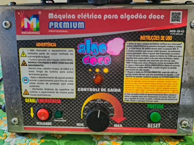 Vendo Máquina de Algodão Doce Nova