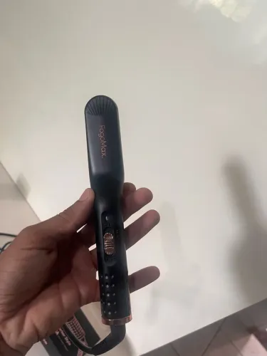 Escova e chapinha secadora para cabelo e barba