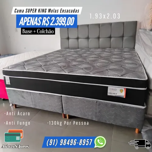 CAMA SUPER KING MOLAS ENSACADAS