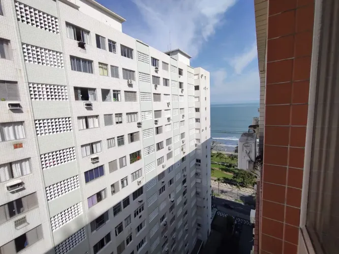 Apartamento Mobiliado para Locação no Embaré  Santos/SP | 1 Dormitório | 64 m² | Prédio Fr