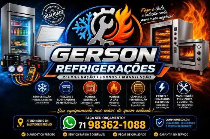 MANUTENÇÃO DE FORNOS E REFRIGERAÇÃO - SALVADOR