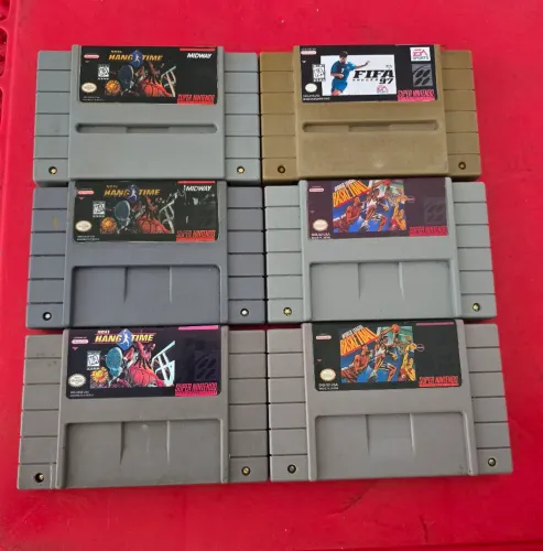 Lote de 11 jogos originais super nintendo