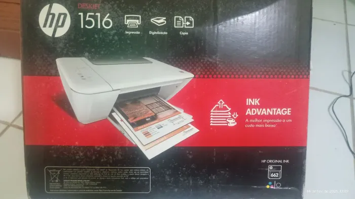 Impressora Hp Deskjet Ink Advantage 1516 - PRINT - SCAN - COPY