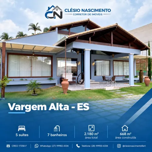 Vendo Casa Alto Padrão- Vargem Alta ES