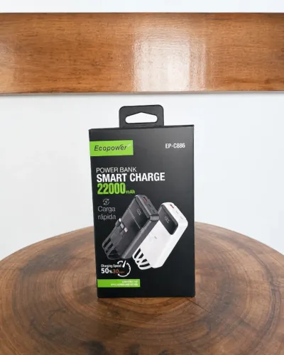 Power Bank Ecopower 22000mAh EP-C886 Carga Rápida