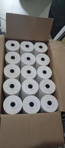 bobina termica 57mm x 50m 2 caixas contendo 59 unidades dmp