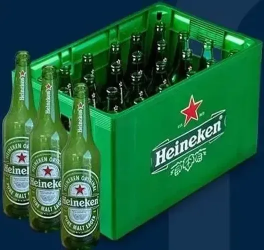 Engradado e vasilhame cerveja Heineken 600 ml