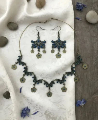 Conjunto Colar e Brincos Hippie Chic