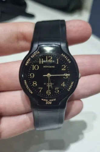 Relógio Mondaine M-Watch Casual Sport Preto - Vintage Anos 90/00