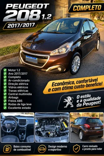 Peugeot 208 Active Pack 1.2 Flex 12V 5P Mec. 2017