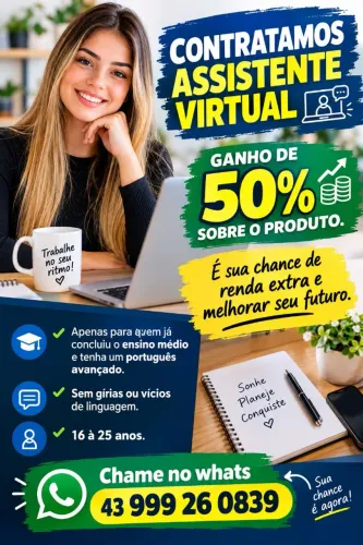 Trabalhe da sua casa