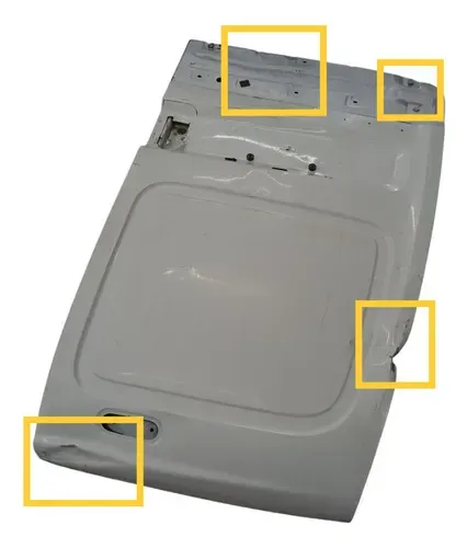 Porta Tampa Traseira Esquerda Kangoo 1.6 2013 2014 Detalhes Branco