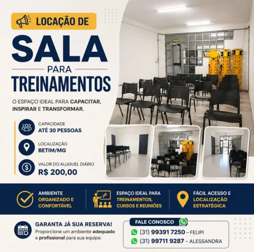 ? LOCAÇÃO DE SALA PARA TREINAMENTOS