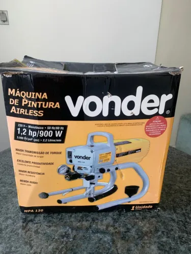 Máquina De Pintura Airless 1,2hp Mpa 120 Vonder 220v
