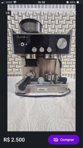 Máquina de café espresso oster