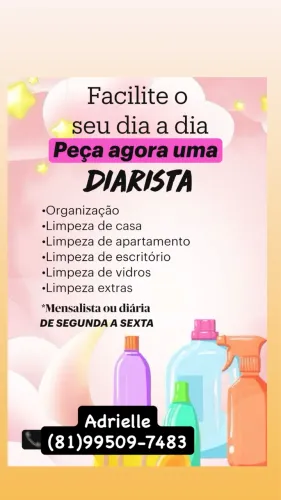 Faço faxinas, a partir de 180 