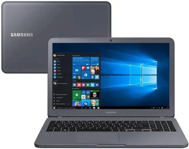 Notebook Usado Samsung Essentials E20 Intel Celeron, 8GB RAM, SSD 128GB Tela 15,6"