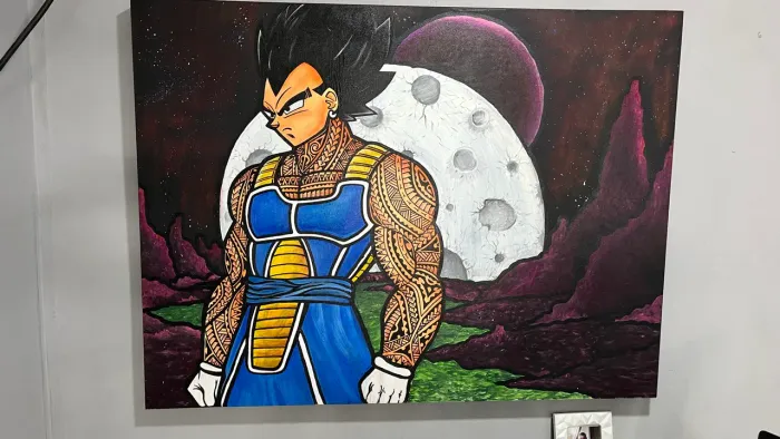 Tela feita a mão tamanho 120x90