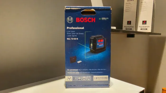 Bosch Nível a Laser verde GLL 12-22 G, 12m suporte giratório