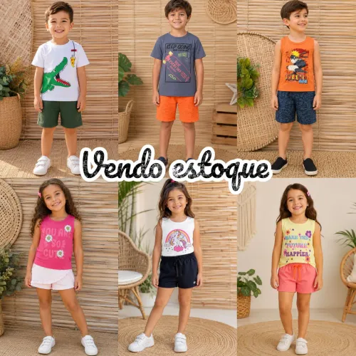 Vendo estoque de roupas infantil novas