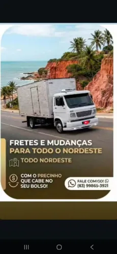 Frete e mudanças pra todo nordeste